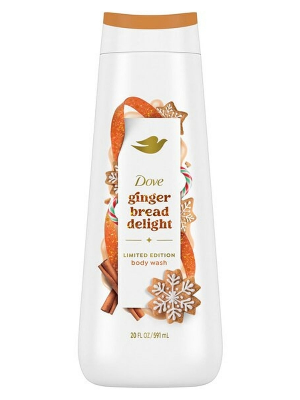 Gingerbread Delight Limited Edition Body Wash - White & Gold